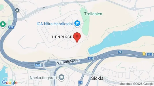 Apartments for rent i Nacka - kort over placeringen