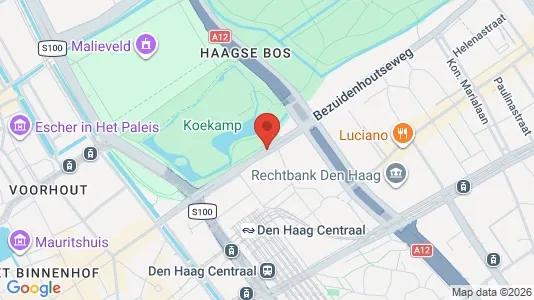 Apartments for rent i The Hague Haagse Hout - kort over placeringen