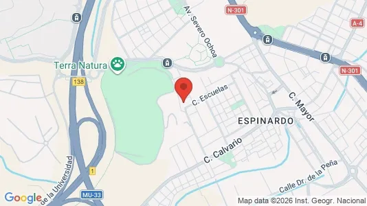 Apartments for rent i Murcia - kort over placeringen