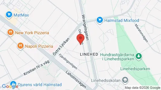 Apartments for rent i Halmstad - kort over placeringen