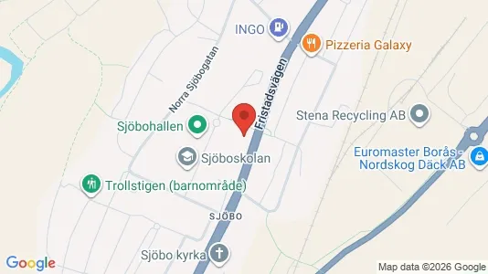 Apartments for rent i Borås - kort over placeringen