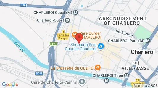 Apartments for rent i Charleroi - kort over placeringen