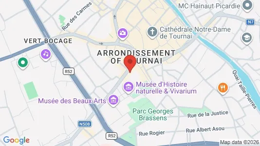 Apartments for rent i Doornik - kort over placeringen