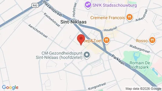 Apartments for rent i Sint-Niklaas - kort over placeringen