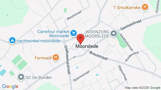 Apartments for rent i Moorslede - kort over placeringen