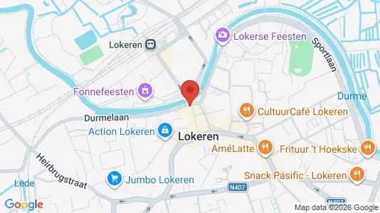 Apartments for rent i Lokeren - kort over placeringen