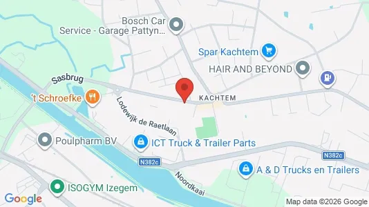 Apartments for rent i Izegem - kort over placeringen
