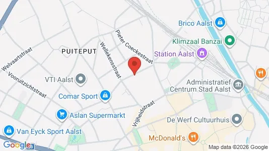 Apartments for rent i Aalst - kort over placeringen