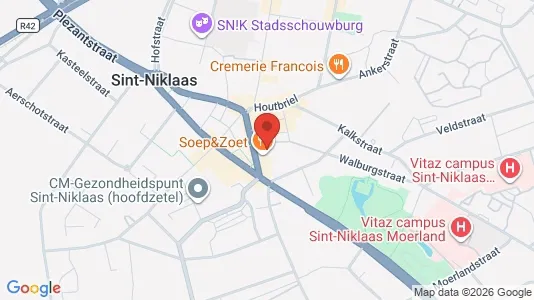 Apartments for rent i Sint-Niklaas - kort over placeringen