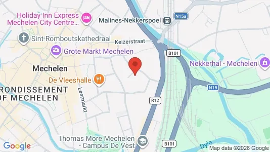 Apartments for rent i Mechelen - kort over placeringen