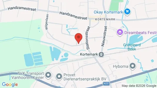 Apartments for rent i Kortemark - kort over placeringen