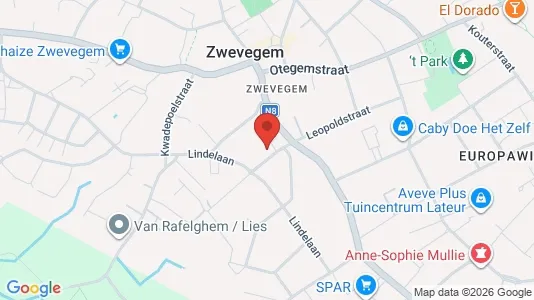 Apartments for rent i Zwevegem - kort over placeringen