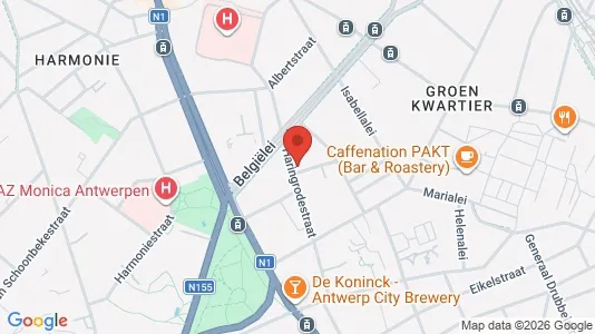 Apartments for rent i Stad Antwerp - kort over placeringen