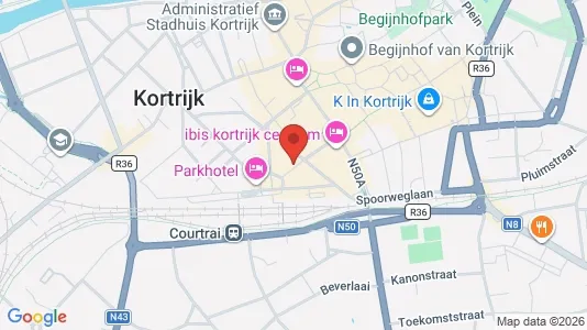 Apartments for rent i Kortrijk - kort over placeringen