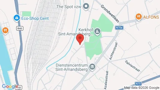 Apartments for rent i Gent Sint-Amandsberg - kort over placeringen