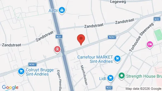 Apartments for rent i Brugge - kort over placeringen