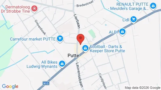 Apartments for rent i Putte - kort over placeringen
