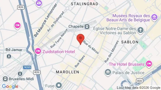 Apartments for rent i Stad Brussel - kort over placeringen