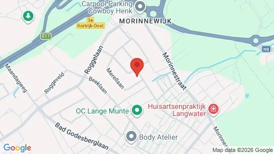 Apartments for rent i Kortrijk - kort over placeringen