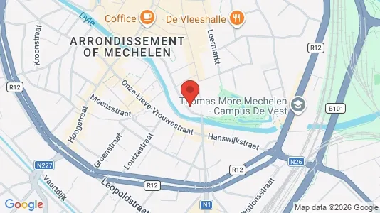 Apartments for rent i Mechelen - kort over placeringen