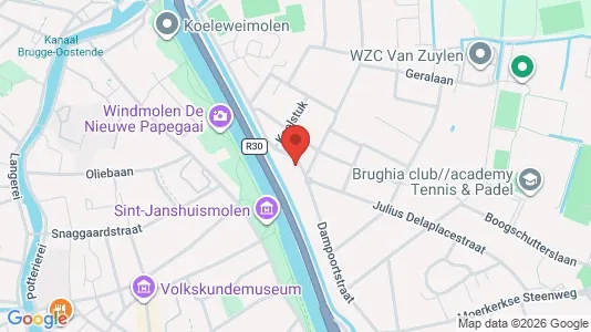 Apartments for rent i Brugge - kort over placeringen