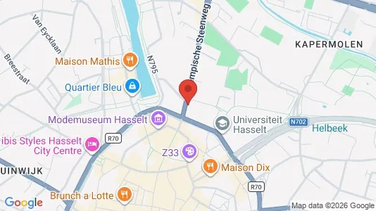 Apartments for rent i Hasselt - kort over placeringen