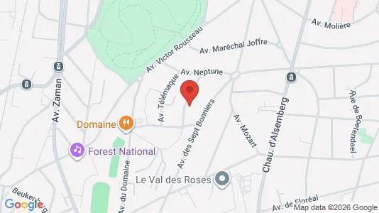 Apartments for rent i Brussels Vorst - kort over placeringen
