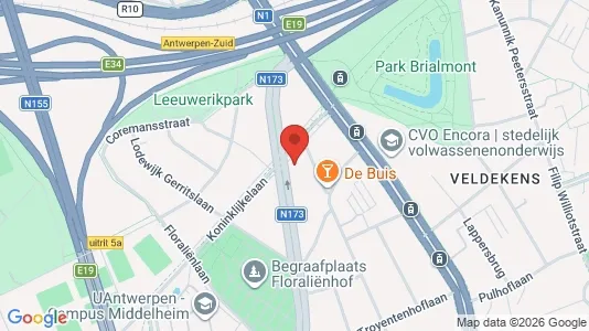 Apartments for rent i Antwerp Berchem - kort over placeringen