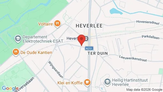 Apartments for rent i Leuven - kort over placeringen