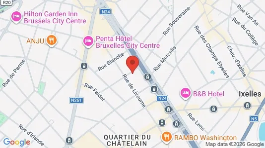 Apartments for rent i Stad Brussel - kort over placeringen