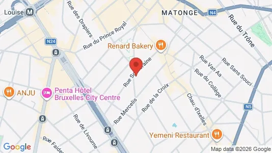 Apartments for rent i Brussels Elsene - kort over placeringen