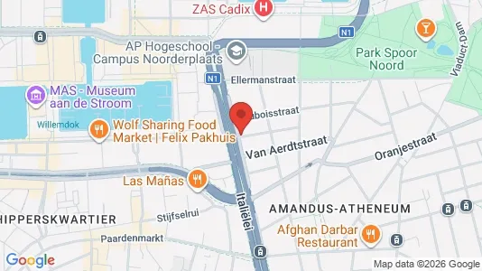 Apartments for rent i Stad Antwerp - kort over placeringen