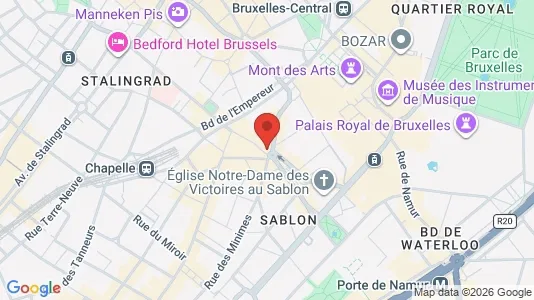 Apartments for rent i Stad Brussel - kort over placeringen
