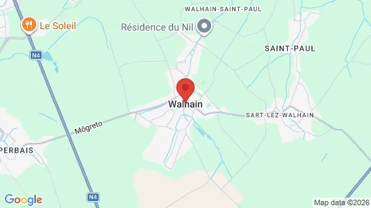 Houses for rent i Walhain - kort over placeringen