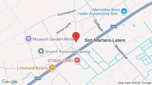 Apartments for rent i Sint-Martens-Latem - kort over placeringen
