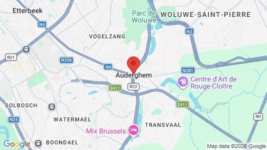 Houses for rent i Brussels Oudergem - kort over placeringen