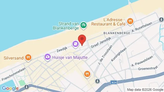 Apartments for rent i Blankenberge - kort over placeringen