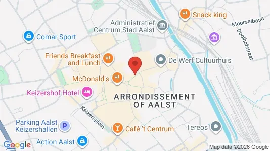 Apartments for rent i Aalst - kort over placeringen