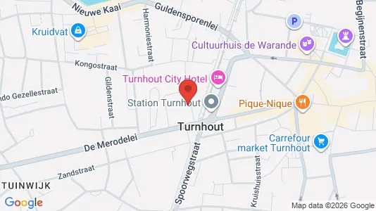 Apartments for rent i Turnhout - kort over placeringen