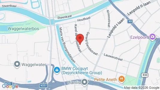 Apartments for rent i Brugge - kort over placeringen