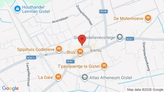 Apartments for rent i Gistel - kort over placeringen