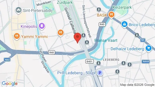 Apartments for rent i Stad Gent - kort over placeringen