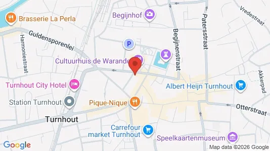 Apartments for rent i Turnhout - kort over placeringen