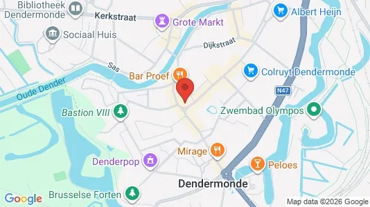 Apartments for rent i Dendermonde - kort over placeringen