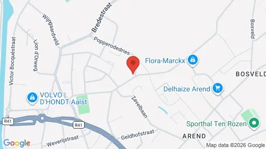 Apartments for rent i Aalst - kort over placeringen