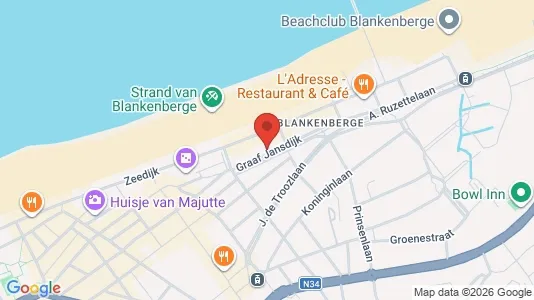 Apartments for rent i Blankenberge - kort over placeringen