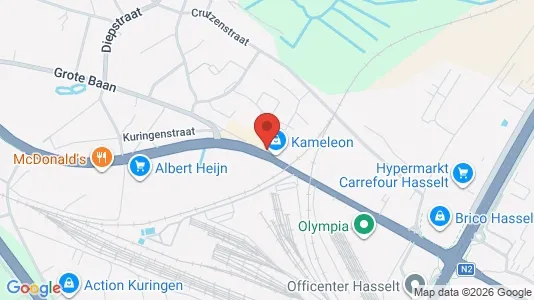 Apartments for rent i Hasselt - kort over placeringen