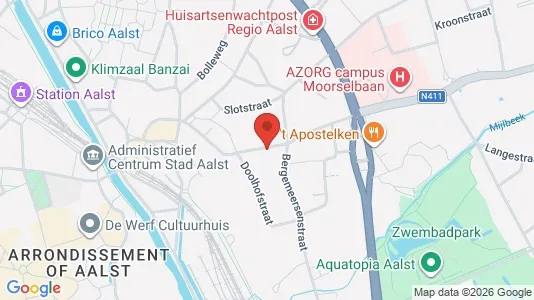 Apartments for rent i Aalst - kort over placeringen