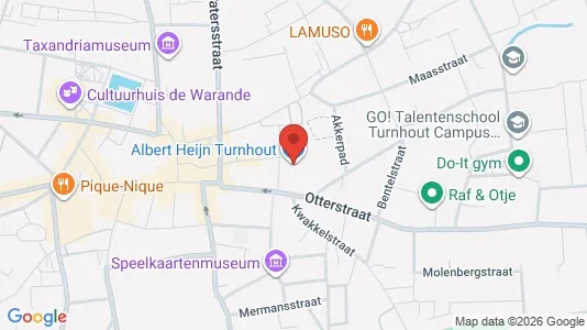 Apartments for rent i Turnhout - kort over placeringen