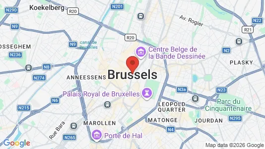 Houses for rent i Stad Brussel - kort over placeringen